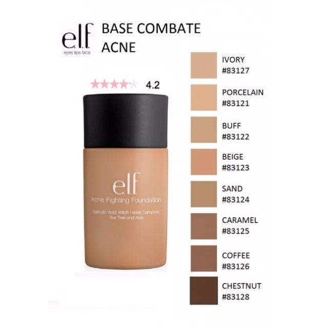 Elf Acne Fighting Foundation [ Authentic ], Beauty & Personal Care