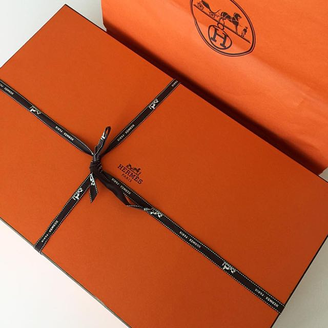 Hermes Box with Ribbon, Luxury, Accessories on Carousell