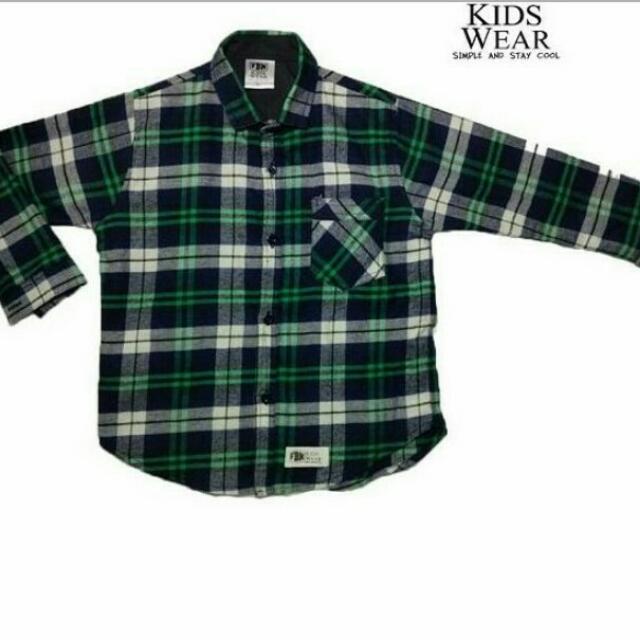 Kemeja Flanel Anak Lengan Panjang Bayi Anak Baju Anak Laki Laki Di Carousell