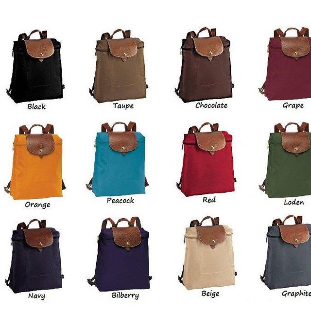 Longchamp backpack colors store