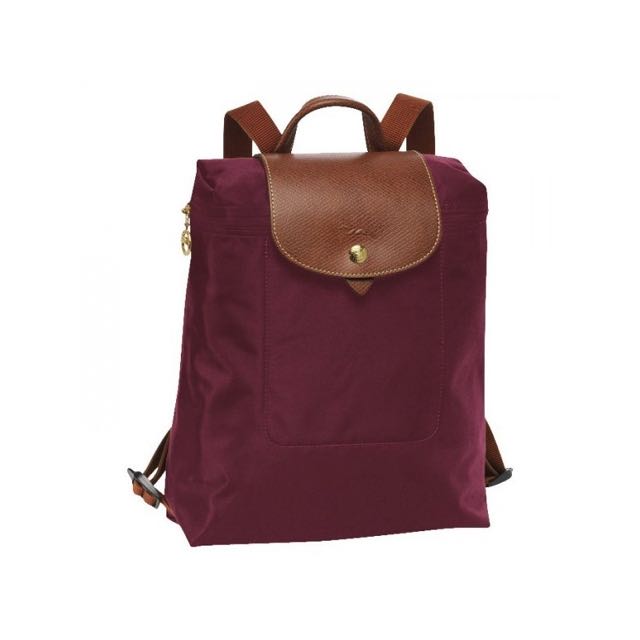 longchamp backpack maroon