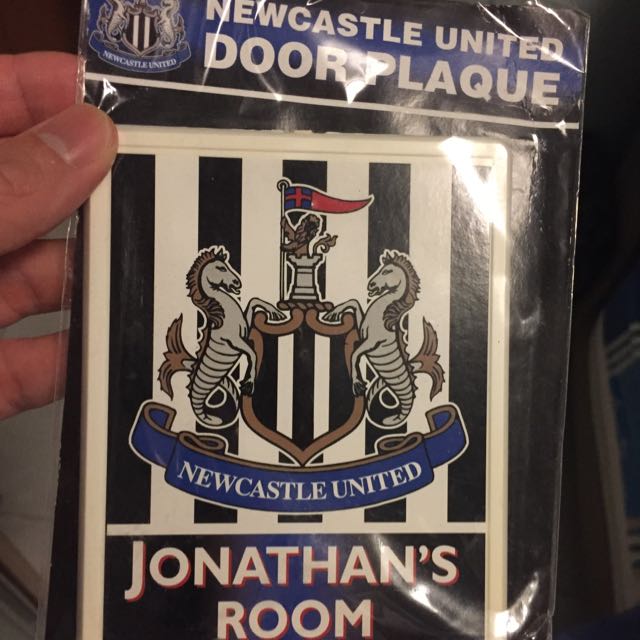 Newcastle United Door Plaque, Furniture & Home Living, Furniture, Other