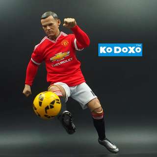 Wayne Rooney Large Soccer Figurine [Kodoxo] Manchester United 2015/2016