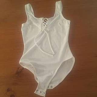 Seed White Bodysuit Size Small