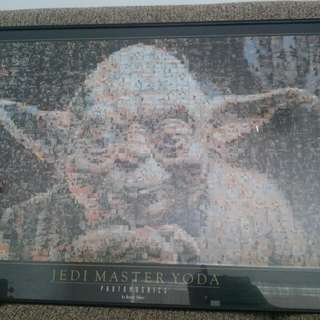 Star Wars Yoda Framed Photomosaic Poster Star Wars Yoda Framed Photomosaic Poster