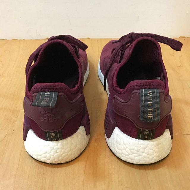 Adidas nmd suede burgundy online