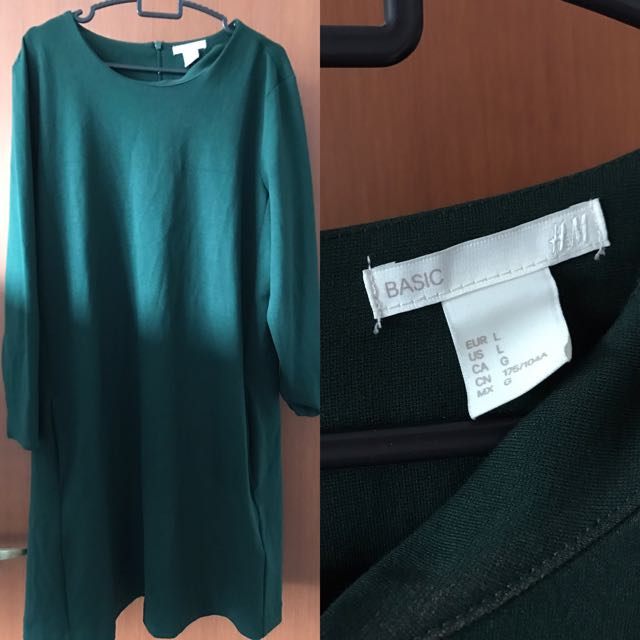emerald green t shirt dress
