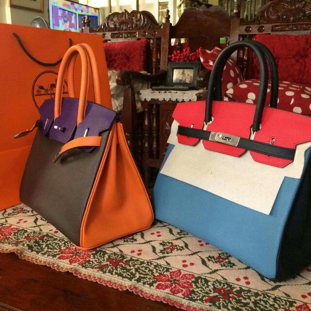 Hermes Birkin Bags Epsom and/or Togo Leather Tri-color, Women's Fashion,  Bags & Wallets, Cross-body Bags on Carousell
