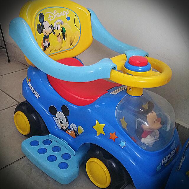 mickey mouse push along walker