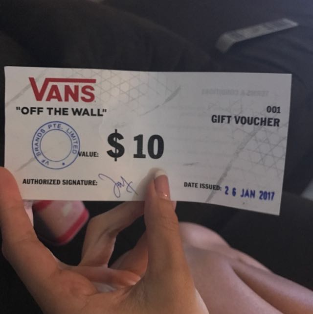 $10 Vans Voucher, Entertainment, Gift 