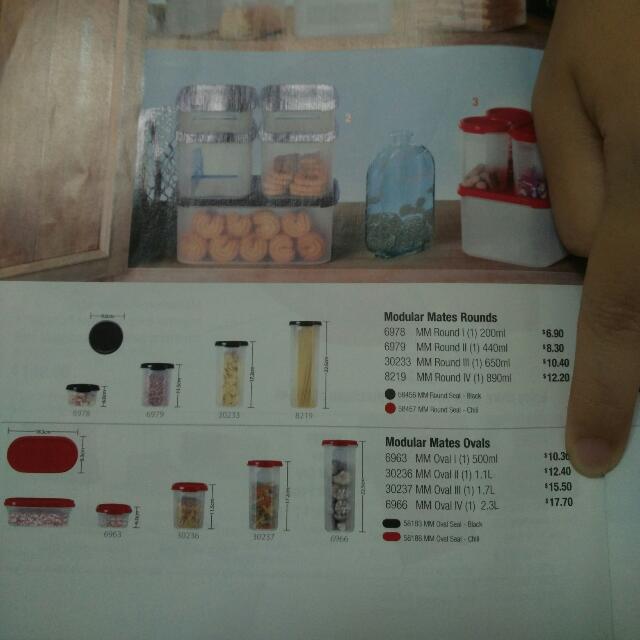 BNIB Tupperware Modular Mates Ovals, TV & Home Appliances, Kitchen ...
