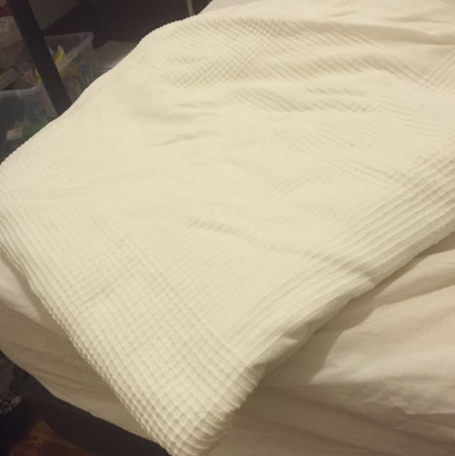 Ikea Indira Bedspread White Furniture Others On Carousell