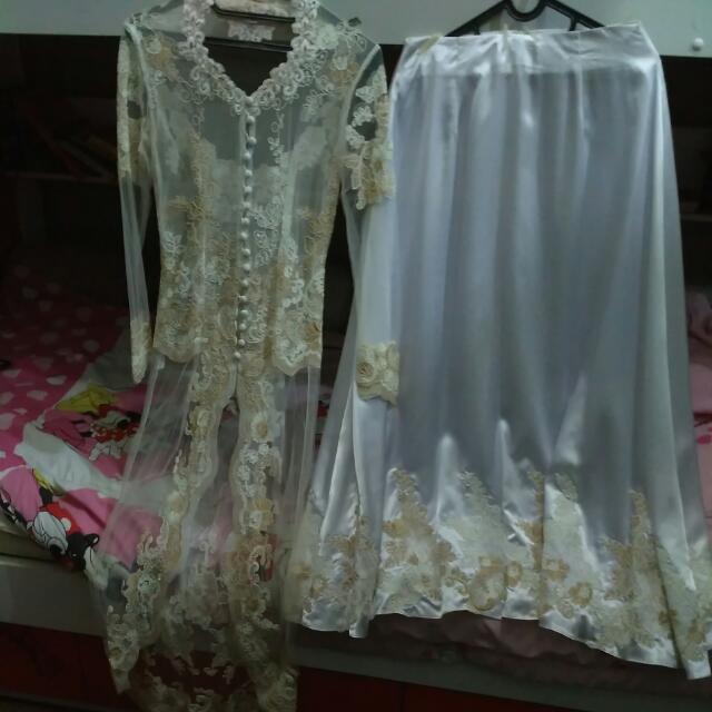 Set Kebaya Akad Nikah Fesyen Wanita Pakaian Wanita Di Carousell