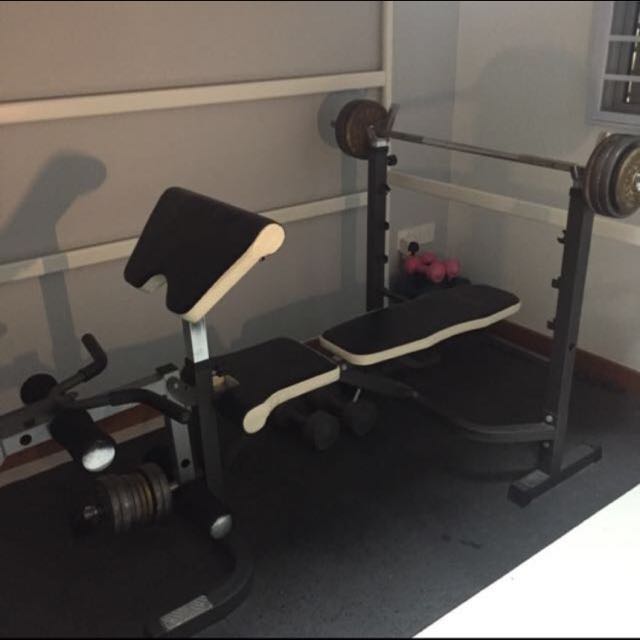 Vigor Bench Press Set Sports Sports Games Equipment On Carousell