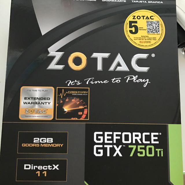 Zotac GTX 750 Ti 2gb, Computers & Tech, Parts & Accessories, Networking