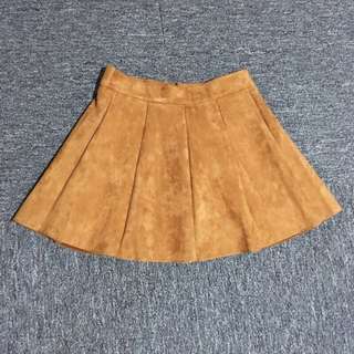 ☻全新 冬款棕色傘狀短裙