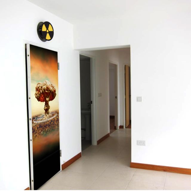 Atomic Bomb Door Art For Hdb Bomb Shelter Furniture Home