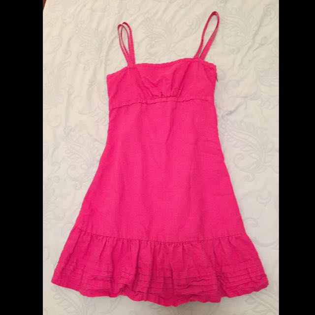 guess hot pink dress