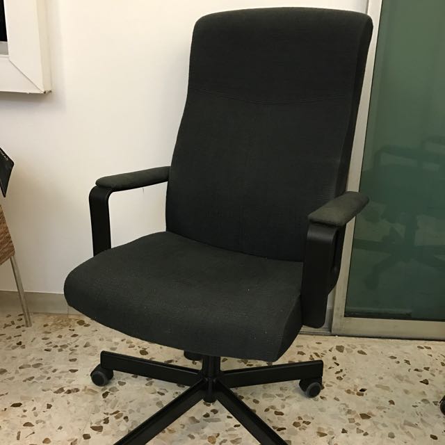 Ikea Malkolm Office Chair Swivel Chair Arm Chair Computer Chair Furniture Tables Chairs On Carousell