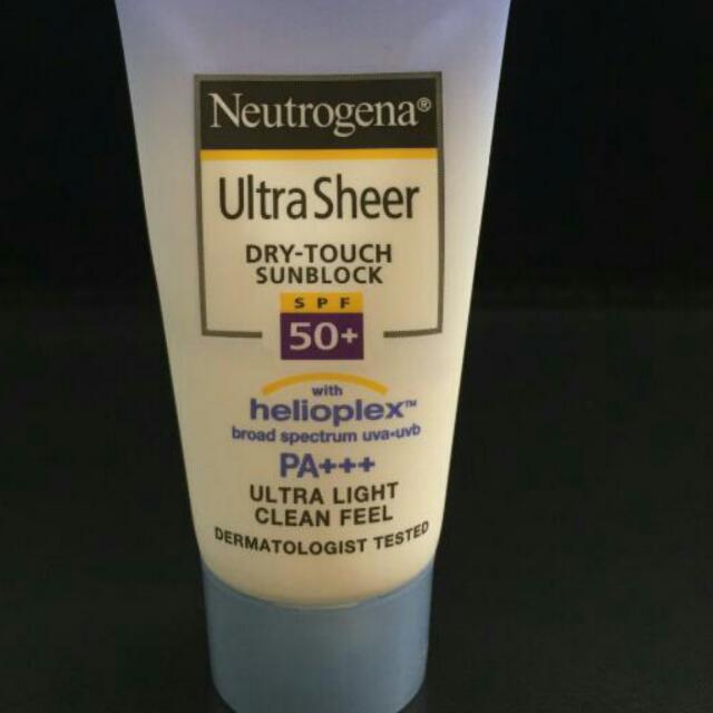 neutrogena ultra sheer fluid spf 50