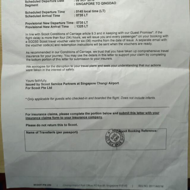 Scoot Airticket 50 Voucher, Tickets & Vouchers, Vouchers on Carousell