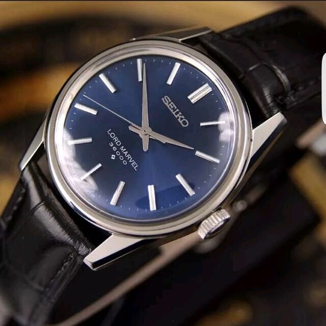 Seiko Lord Marvel 5740- 8000 Blue Dial (high Beat 36000vps)vintage, Luxury,  Watches on Carousell