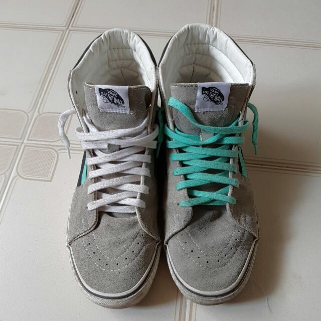 mint and gray vans