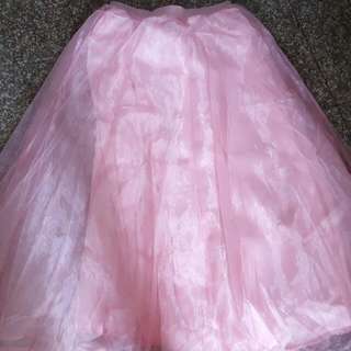 Pink Tutu Princess Long Skirt