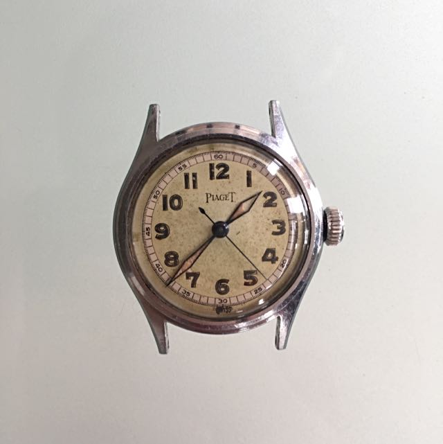 Authentic Vintage Piaget military WWII watch, Luxury, Watches on Carousell