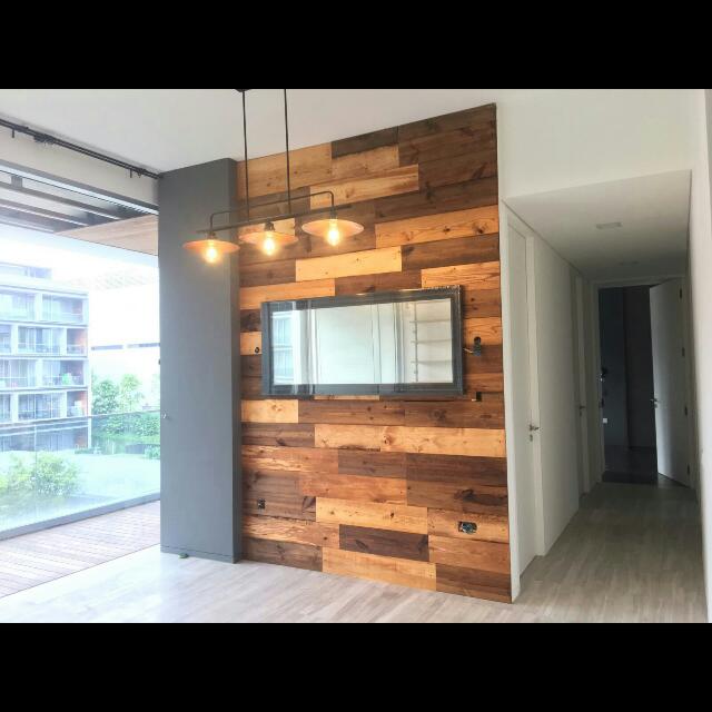 Barn Board Chevron Herringbone Feature Wall Furniture Home
