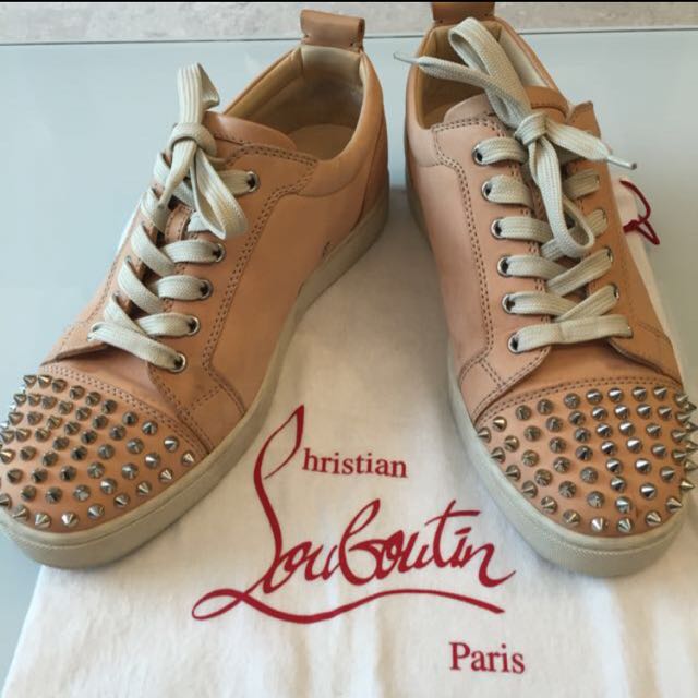 Christian Louboutin Louis Strass Silver, Men's Fashion, Footwear, Sneakers  on Carousell