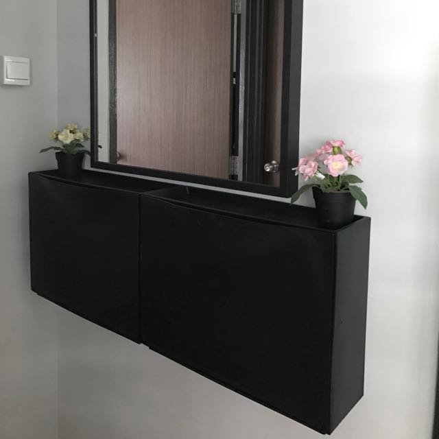 Ikea trones shoe cabinet black deals