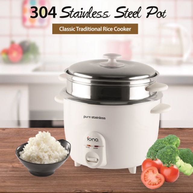 Iona stainless steel rice cooker 2025