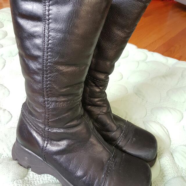 leather la canadienne boots