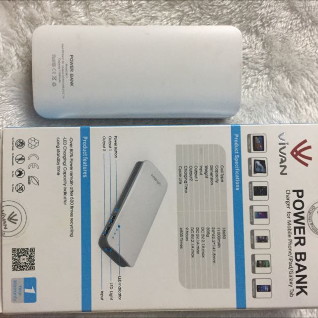 Power Bank Vivan 11000 Mah Original