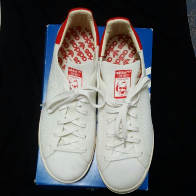 Adidas stan smith outlet primeknit womens red