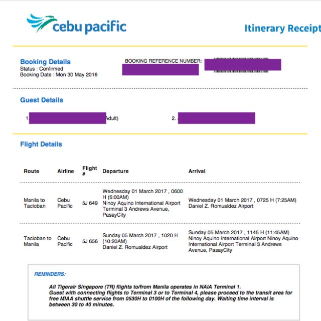 TACLOBAN RT Ticket, Tickets & Vouchers, Event Tickets on Carousell
