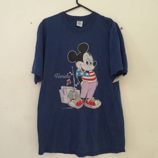 Vintage Mickey Mouse Florida Tshirt Men S Fashion Clothes On