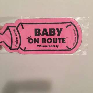 Baby Girl On Route Magnet