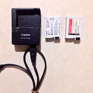 Original Canon Battery Charger & Battery Pack