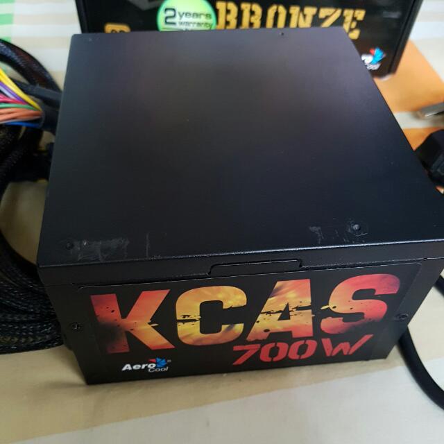 AeroCool KCAS 700W 80+ Bronze Power Supply Unit, Computers & Tech ...