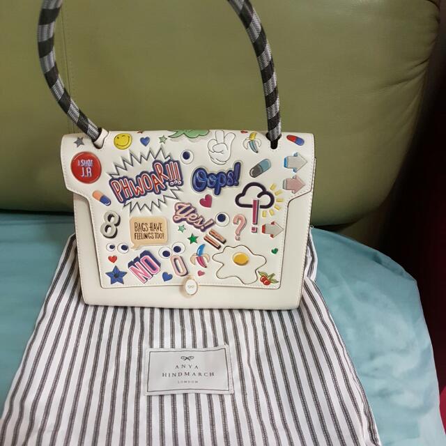 Anya hindmarch all cheap over stickers tote