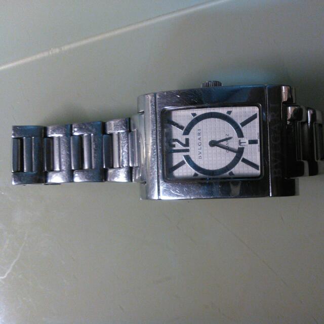 jam tangan bvlgari rettangolo rt45s