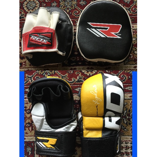 rdx gloves and pads