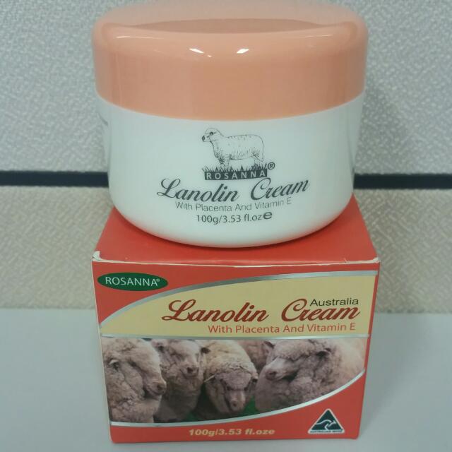 lanolin cream with placenta and vitamin e