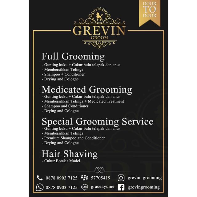 Salon Anjing Kucing Panggilan Ke Rumah Pet Supplies Food On