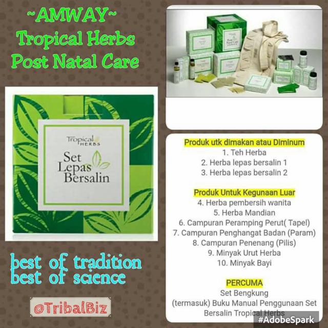 Set Bersalin Tropical Herbs Amway Health Beauty Skin Bath Body On Carousell