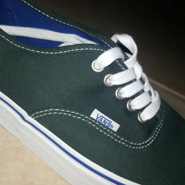 dark green vans authentic