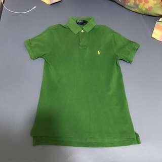 正品 Ralph Lauren 綠色polo衫 S號