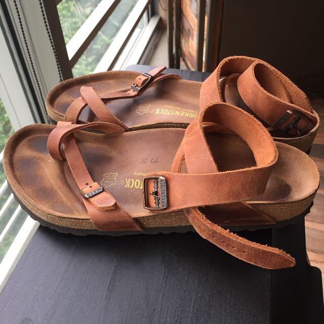 Birkenstock Sandals with ankle straps, Men's Fashion, Footwear, Flipflops  and Slides on Carousell